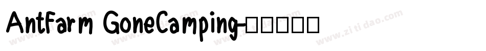 AntFarm GoneCamping字体转换